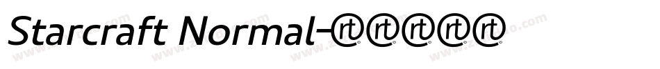 Starcraft Normal字体转换